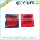 Red Painting Standing Outdoor Hot Selling Square Ashtray