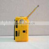 Compact Dynamo Crank Radio Flashlight, Self Powered, Emergency Siren, Phone Charger thumbnail-3