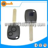 2 button transponder car key blanks wholesale Auto key with logo and blade cover shell key for Honda fit city
