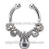 unique 316L stainless steel open septum nose piercing jewelrys