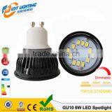 2016 New Design Cri80 120degree 400lm 2700k Dimmable Gu10 6w Led Spotlights