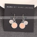 2016 Best Selling Two Round Coin Shape Gold Jhumka Earrings thumbnail-5