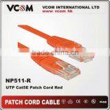 UTP Cat5e Patch Cord Red Patch Cables