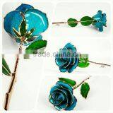 24K Gold Dipped Plated Trimmed Real Flower Rose Decorative thumbnail-3