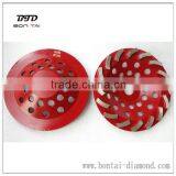 7" Spiral Turbo Diamond Grinding Cup Wheel for Concrete 24 Seg - 7/8"-5/8" Arbor thumbnail-6