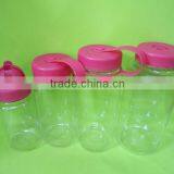 PET Distinct Size Red Cap Clear Drinking Plastic Bottle for Daily Water Drinking