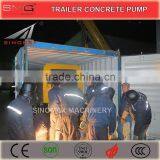 60, 80m3/h Diesel Trailer Concrete Pump, Stationary Concrete Pump for Sale, China Top Quality thumbnail-6