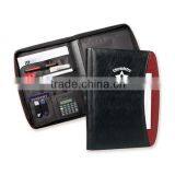 Custom Black Business Card Padfolio Leather Document File Presentation Folders thumbnail-4