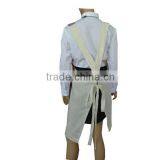 Linen Fabric Material Decorative Pockets With Criss-cross Ties Around Back Design Cooking Aprons thumbnail-4