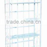 White Stainless Steel Household Bookshelf