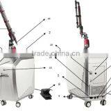 2016 Vertical High Tech Q Switched Nd 532nm Yag Laser Tattoo Removal Machine SMQ-A Telangiectasis Treatment thumbnail-3