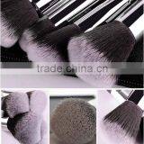 Wholesale Cosmetic Tool 15pcs Make up Brushes Black Wooden Natural Makeup Brush Set thumbnail-4