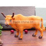 handmade stuffed christmas plush toys decoration fake cow plastic toys