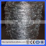 2016 hot dipped galvanized weight of barbed wire per meter length(guangzhou factory)