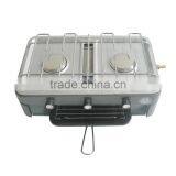 Garden Party Backyard Party Outdoor Portable Gas Double Burner BBQ Grill Stove thumbnail-3