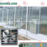 Glass/film greenhouse climate solution wall mounted Exhaust box cooling Fan