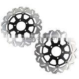 2 PCS Front Brake Disc Rotors For Suzuki GSX R GSX-R 1000 2003 2004 Brand New thumbnail-1