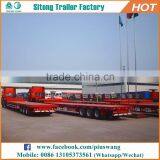 Container Carrier 3 Axles 20ft 40ft Gooseneck Trailer Flatbed thumbnail-3