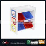 2 Tier Wooden Toy Storage Rack for Children thumbnail-1