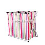 Household Essentials Single Rolling Laundry Hamper With 600D Oxford Cloth+aluminium Rack thumbnail-1