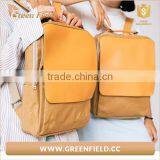 Washable Kraft Paper Comfortable Backpack Hot Sell Brown Kraft Paper High School Backpack thumbnail-6