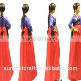 Creative Red Traditional Skirt Hanbok Hot Sale Resin South Korean Souvenir thumbnail-3