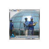 Building Construction Steel Structure Tempered Glass Dome thumbnail-2