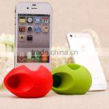 2016 Best Christmas gift cheap mini speaker egg shaped silicone speaker for iPhone 5/5S