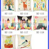 Deer Head Snowman Christmas Theme Sofa Decorative Christmas Pillow Covers thumbnail-6