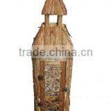 Antique Wooden Lantern With Door thumbnail-1