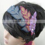 on Express Hot Sale New Products Handmade Eco Friendly Fabric Decoration Felt Flower Headband Crown Made in China thumbnail-1
