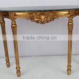 French Style Green Marble Console Tables For Sale thumbnail-2