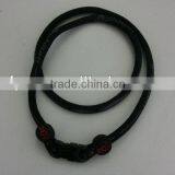 Single Rope Necklaces Black Rope Braided Paracord Necklace thumbnail-1