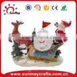 Polyresin Santa and Snowman Snow Globe for Christmas Ornaments Gifts thumbnail-2