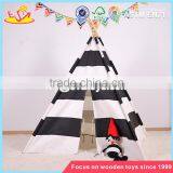 Wholesale Classic Indian Cotton Kids Play Tent High Quality Indoor Wooden Poles Kids Play Tent W08L003 thumbnail-1