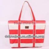 2014 popular stripe canvas handbag