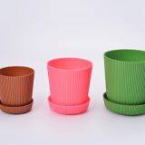 Пластиковые цветочные горшки / садовые контейнеры в форме круглой цветочной композиции размером 6 thumbnail-4