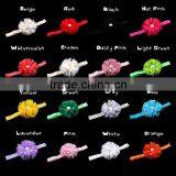 Chiffon Flower Headband With Pearl Beads for Kids Hair Accessories thumbnail-2