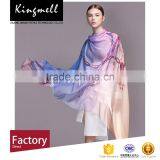 Custom Digital Printed Classic Women Scarf 100% Silk Scarf Factory China thumbnail-2
