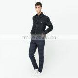 Wholesale Custom Plain Black Winter Man Jacket Denim Factory Price thumbnail-4