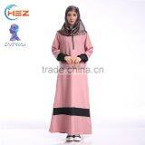 Zakiyyah 610 Ethnic Style Muslim Dress With Zipper Front Abaya With Hijab for Women Party Wear in Kaftan thumbnail-3