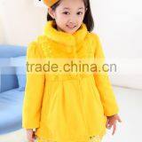 Autumn and Winter Girls in Children in the Long Fur Coat Imitation Suede Windbreaker Jacket thumbnail-1