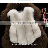 Silver Fox Fur Vest for Women Real Fox Fur Coat Women Noble Fashion Luxury Genuine Fur Coat Women thumbnail-6