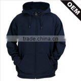Navy Blue Wholesale Custom Plain Hoodies Men thumbnail-1
