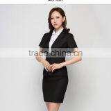 Hotel Lobby Manager Uniform Woman Short Sleeve Hotel's Skirt Suits thumbnail-4