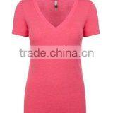 Next Level Apparel Ladies' Tri-Blend Deep V Tee - Made of Pre-shrunk 50% Polyester, 25% Cotton, 25% Rayon. Comes With Your Logo thumbnail-6