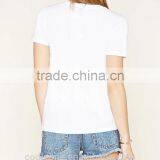2016 Short Sleeve Round Neck Currently Graphics Print Women T-shirt,cheap Custom Print Basic Tee thumbnail-3