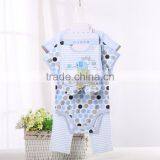High Quality Animal Printing Short Sleeve Romper Baby Clothing Sets thumbnail-2