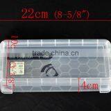 Clear Plastic Beads Display Storage Container W/Lid 22x10x4cm,1pc,Fashion thumbnail-1
