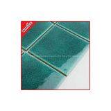 100x100mm Sapphire Blue Swimming Pool Mosaic Tile,Swimming Pool Tile​​, Crackle Ceramic Mosaic, Swimming pool tile,Ceramic Mosaic Tile,Glazed Wall Tile TL10353